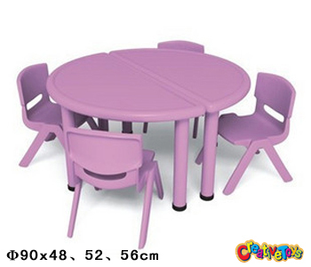 Children plastic table and chair