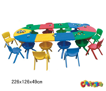 kindergarten plastic table